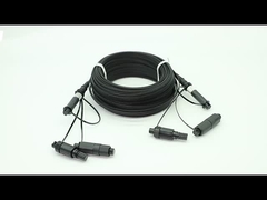 SC APC FTTA Cabo de fibra óptica 5.0mm G657A2 LSZH 5M Cordão de remendo preto