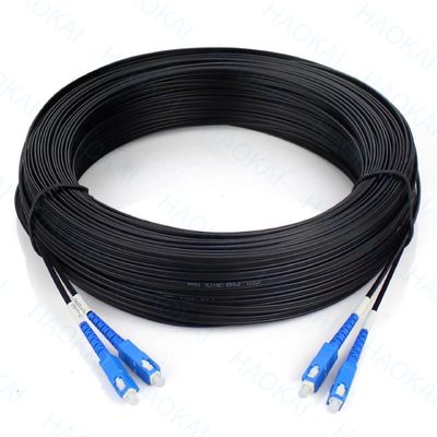 FTTH Drop Fiber Patch Cord SC APC FC ST LC Wire Steel FRP Data Center Systems