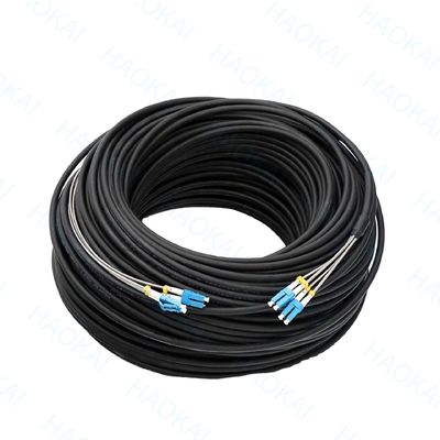 FTTH Drop Fiber Patch Cord SC APC FC ST LC Wire Steel FRP Data Center Systems