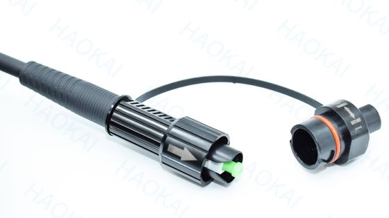 SC APC FTTA Cabo de fibra óptica 5.0mm G657A2 LSZH 5M Cordão de remendo preto