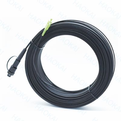 SC APC FTTA Cabo de fibra óptica 5.0mm G657A2 LSZH 5M Cordão de remendo preto