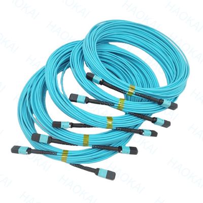 Compacto MPO / MTP Fibra Óptica Patch Cord OM3 Fibra Óptica Patch Cable