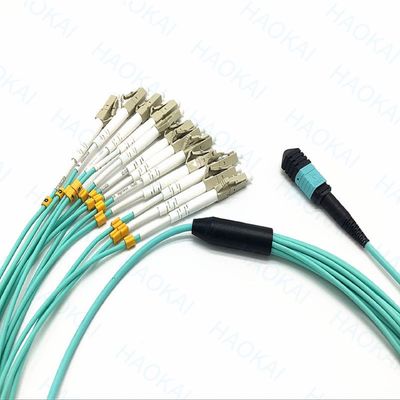 Compacto MPO / MTP Fibra Óptica Patch Cord OM3 Fibra Óptica Patch Cable