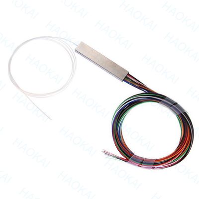 1X2 Mini Fibra PLC Splitter PBT acoplador com conector SC / APC