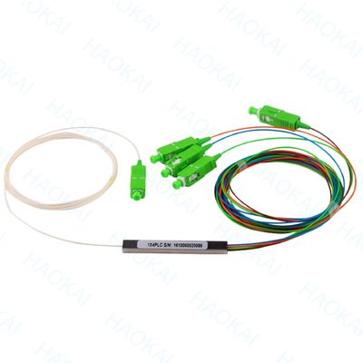 FTTx Systems SC UPC Fibra Ótica PLC Splitter 1x2 Mini Tubos de Aço