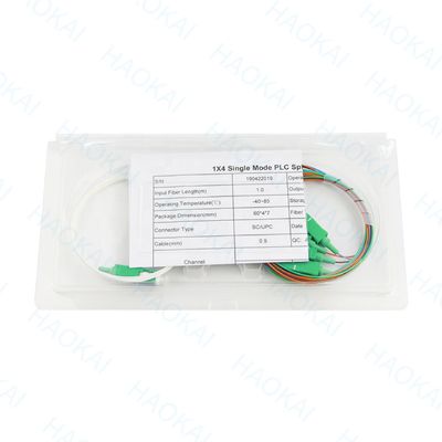 FTTH Mini Tubos de Aço Fibra Óptica Splitter 1x16 PLC Splitter Com Conector SC UPC
