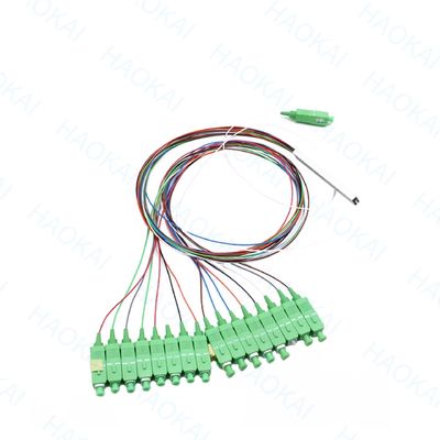 LC APC 1x16 Conector Fibra PLC Splitter Mini Tubos de Aço Fibra Óptica Splitter