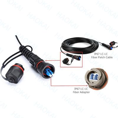 Pre-conector FTTX Solução SC APC FTTA Fibra Óptica 5.0mm G657A2 LSZH 5M Preto