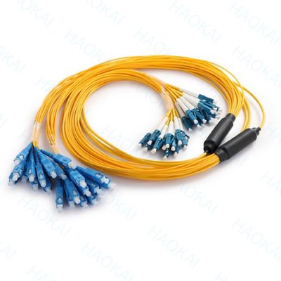 Breakout Single Mode Sc Fiber Optic Patch Cord 12 Núcleos Duplex OS2