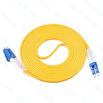 Arquiteturas de alta densidade de duplex Lc Lc Patch Cord Single Mode Fiber Optic Patch Cord