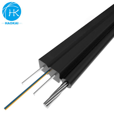 FTTH Indoor Drop Cable Aço 1 núcleo 2 núcleo 4 núcleo auto-suportando fibra óptica