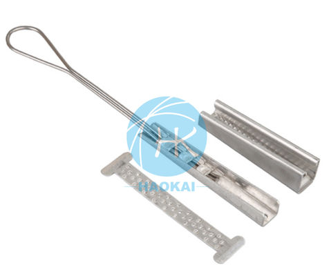 Grampos de fio de queda de aço inoxidável leves 3 nós Grampos de cabo de queda FTTH