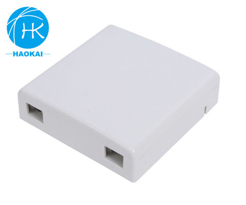 2port Indoor FTTH Faceplate Box Desktop SC LC UPC 86 tipo Mini Fiber Optic Rosette Box