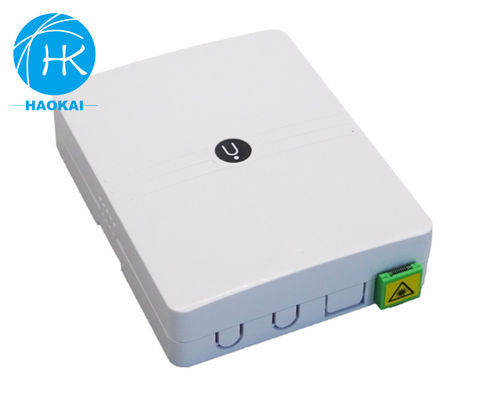 Caixa de rosete de fibra montada na parede 1 porta 2 porta Mini placa frontal Óptica FTTH