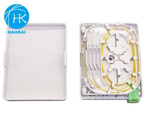 Caixa de rosete de fibra montada na parede 1 porta 2 porta Mini placa frontal Óptica FTTH