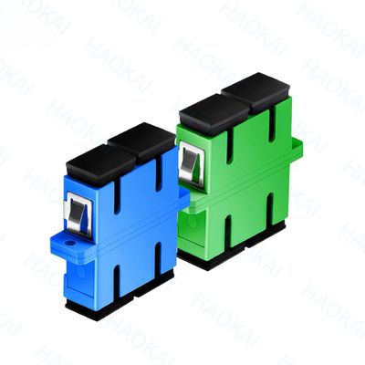PVC Duplex SC APC UPC Adaptador 1260nm - 1650nm comprimento de onda para telecomunicações
