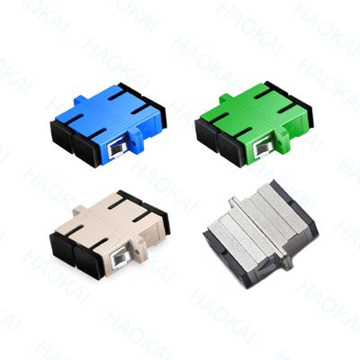 PVC Duplex SC APC UPC Adaptador 1260nm - 1650nm comprimento de onda para telecomunicações