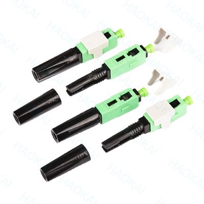 0.3db 60mm SC APC Fast Connector SM FTTH Fiber Optic Quick Connector