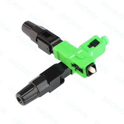 SC APC Fibra Óptica Conector Rápido 55mm Comprimento Fibra Óptica Conector Rápido