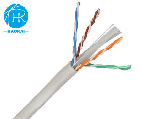 Cabos LAN interiores de cobre sólido UTP CAT6 Personalizado 4 pares 23awg 0,57mm 250MHz