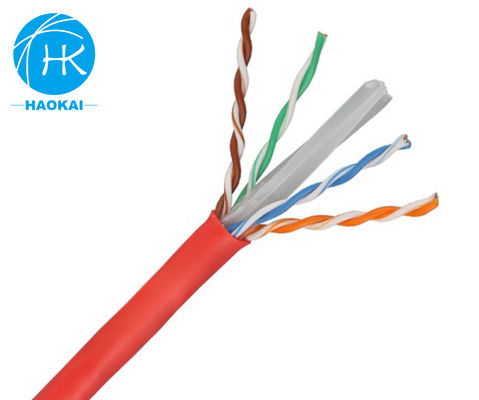 Cabos LAN interiores de cobre sólido UTP CAT6 Personalizado 4 pares 23awg 0,57mm 250MHz