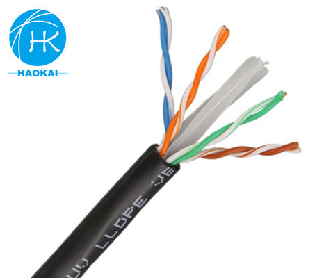 Cabos LAN interiores de cobre sólido UTP CAT6 Personalizado 4 pares 23awg 0,57mm 250MHz