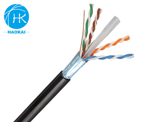 Cable UTP CAT6 preenchido com gelatina com cabo de rede aérea exterior de mensageiros