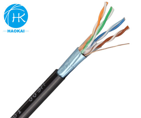 UTP CAT5E Cabo LAN externo Isolamento sólido de HDPE com mensageiro