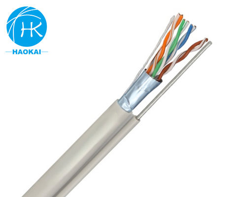 UTP CAT5E Cabo LAN externo Isolamento sólido de HDPE com mensageiro