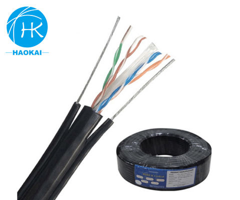 UTP CAT5E Cabo LAN externo Isolamento sólido de HDPE com mensageiro