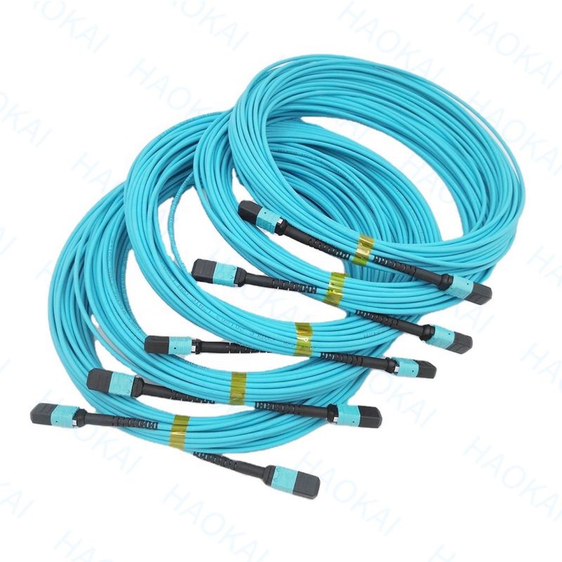 Compacto MPO / MTP Fibra Óptica Patch Cord OM3 Fibra Óptica Patch Cable