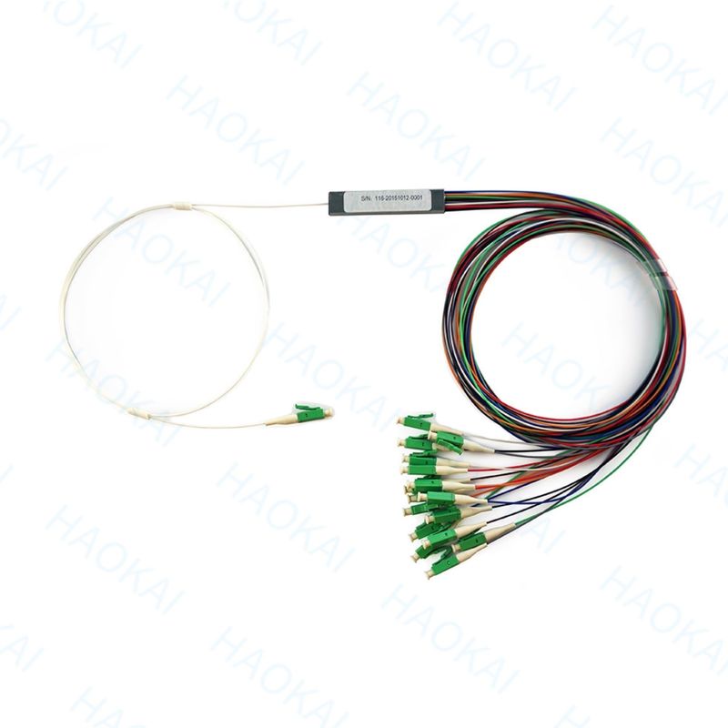 LC APC 1x16 Conector Fibra PLC Splitter Mini Tubos de Aço Fibra Óptica Splitter