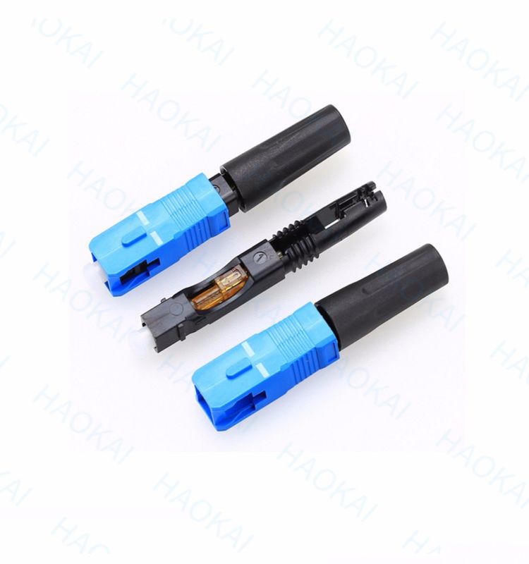 SC UPC Fibra Óptica Conector Rápido 0,9 mm 2,0 mm Conector de Fibra SC de Modo Único