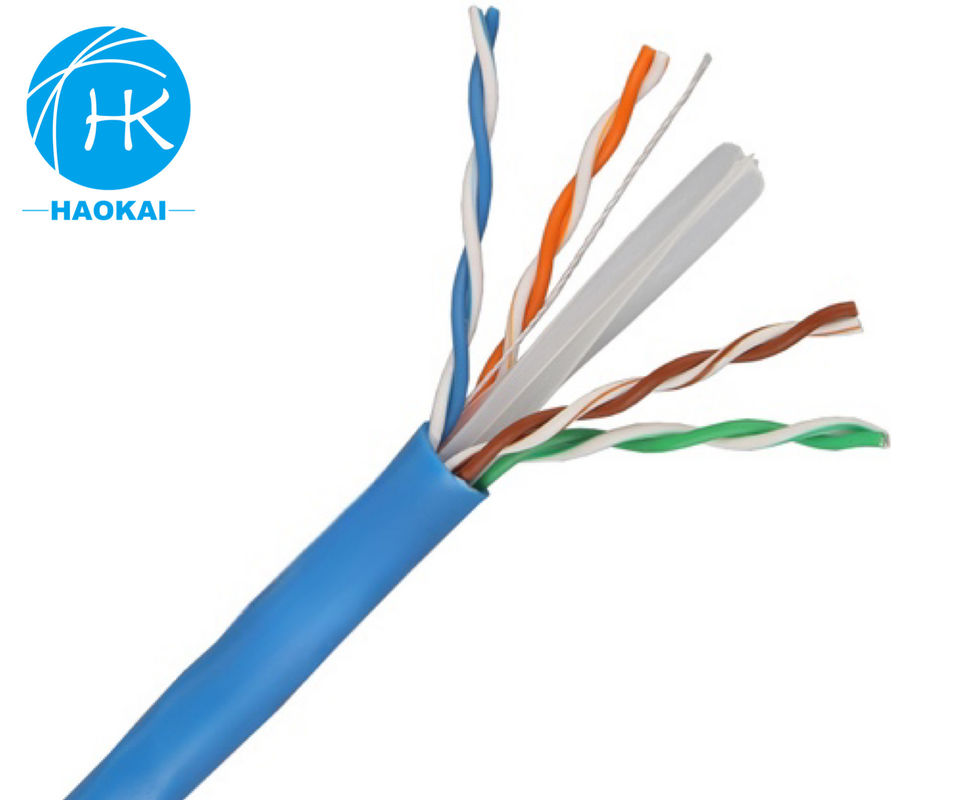 Cabos LAN interiores de cobre sólido UTP CAT6 Personalizado 4 pares 23awg 0,57mm 250MHz