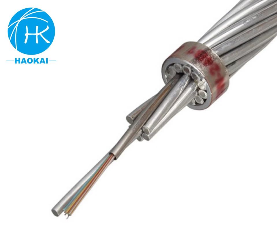Outdoor OPGW G652d Stranded Ground Wire Fiber Optic Cable 24 core 48 core 96 core 144 core